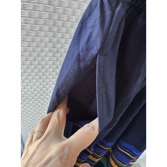 Land’s End Blue Striped Midi Dress Size Medium 10 12 - Picture 4 of 12